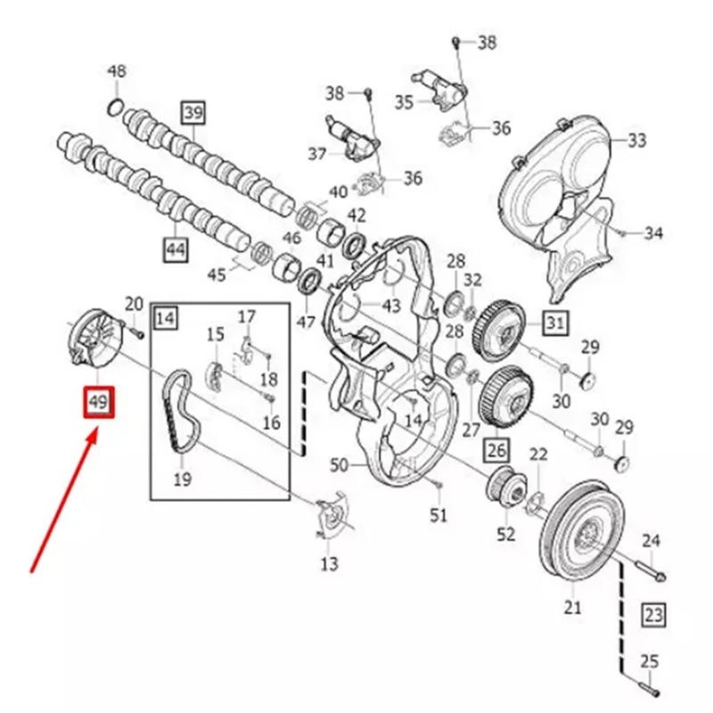Kurbelwellen-Öldichtung für S60 XC60 XC70 S80 V40 Ersetzen 32224651 31375715 Motor-Kurbelwellen-Öldichtung
