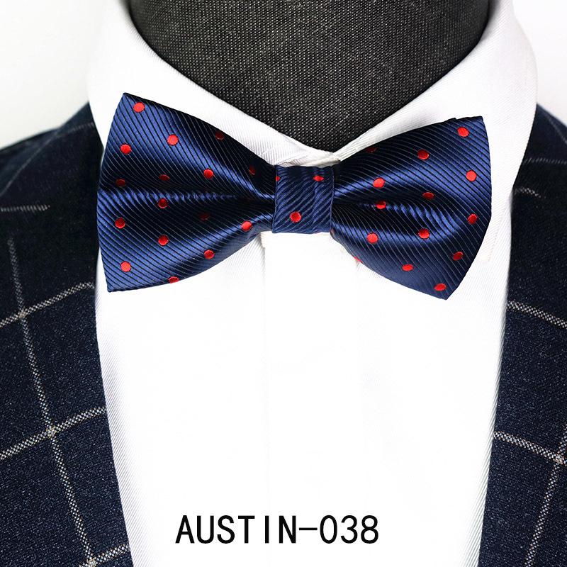 Men's Jacquard Bow Tie & Boutonniere Set for Weddings