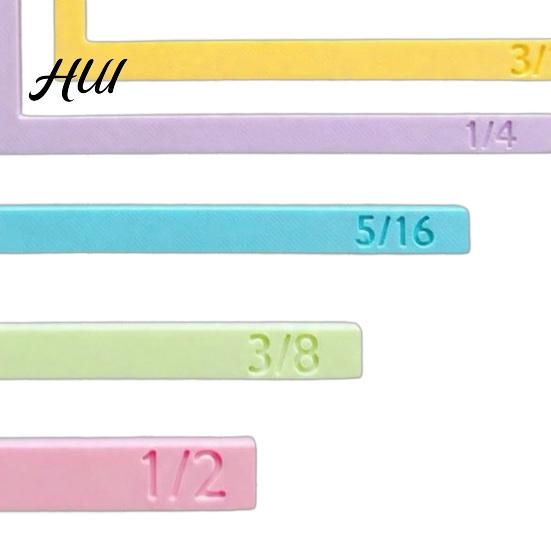Easy-to-read Alignment Template 5 Pcs Paper Crafting Guides with Storage Case, Precision Layering Matting Stable Measurement Benchmark for Spacers,