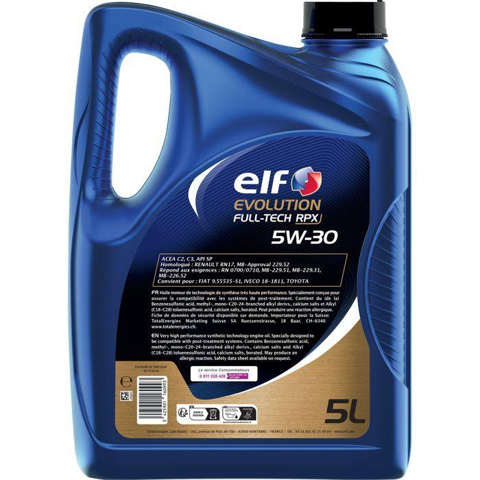 Engine Oil - ELF - Evolution Full-Tech RPX 5W-30 - 5L