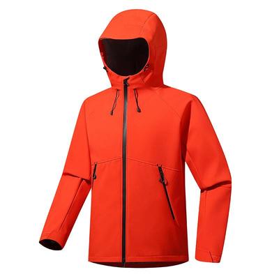 Men's Spring Outdoor Softshell Jacket: Hooded, Waterproof, Windproof, Single Layer Mountaineering Outerwear