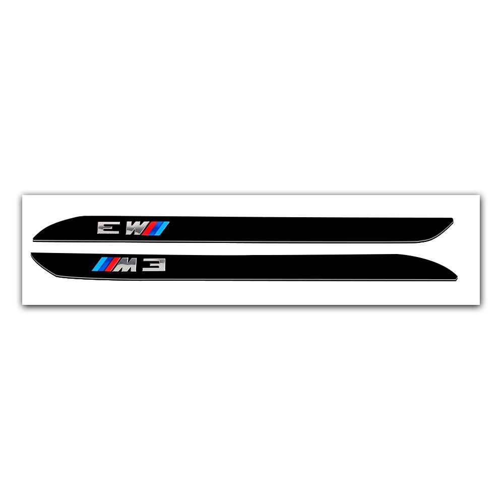 

2PCS ABS M3 M5 Emblem Car Stickers Body Trim Decal Badge Exterior Decor Accessories For BMW M Performance F01 F20 F10 E60 E46 X5 2PCS