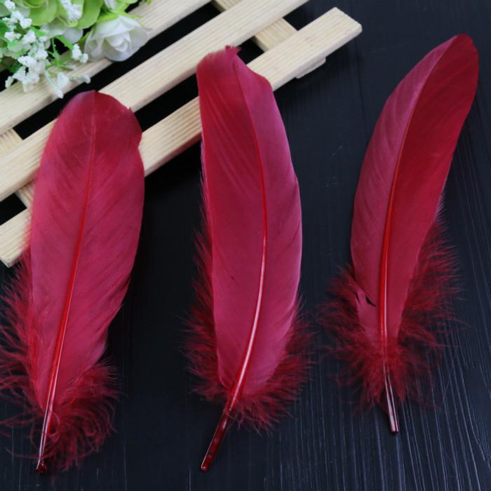 50Pcs28 Color Diy Feather Hard Big Floating Feather Wedding Dress Children Handmade Decoration Materials