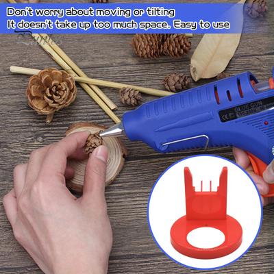 Hot Melt Glue Stand Storage Holder Non-Slip Base Design High Stability Portable Hot Melt Glue Organizer