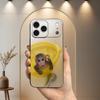 Emoticons Monkey Sipping For iPhone 13,16,11,14,17,12,15,Plus,Pro Max,XS,X,XR,SE,Mini,8,7,Phone Case Soft Silicone Black