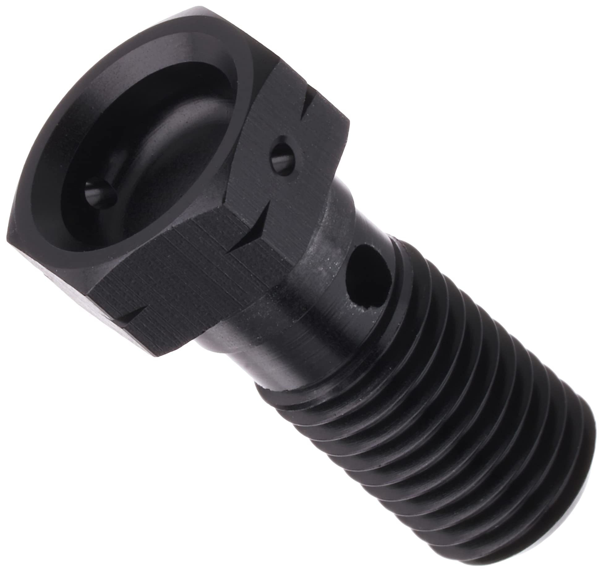 KITACO Aluminum Banjo Bolt (Standard/Single/P1.25) Black 771-0502502 M10