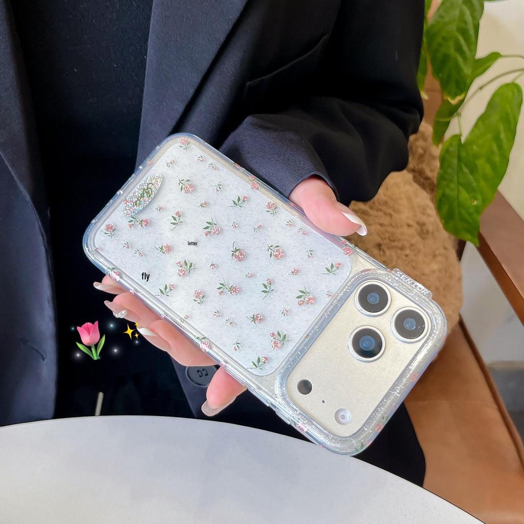 Luanjin IMD Full Screen Floral Pattern Case for iPhone 17 Pro / 15 Pro Max / 16 PM