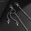 Silver Star Pendant Pants Chain | Edgy Streetwear Waist Chain For Jeans & Casual Outfits