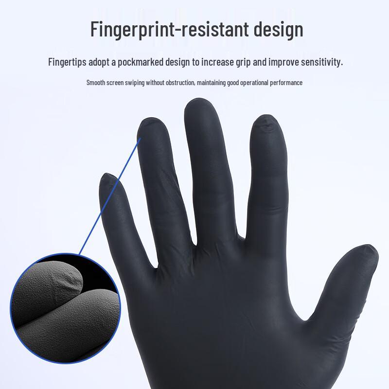Thickened Food-Grade Blue Nitrile Gloves