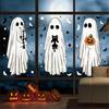 Static Window Decorations Halloween Ghostly bats Pattern Clings Plastic Reusable Glass Door Decal No Residues Design