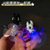 Car Ornament Wind Spinner Toothless Glowing Power Generation Airplane Electric Car Light Bicycle Helmet Decoration