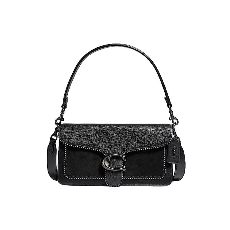 

New COACH Tabby Leather Shoulder Bag Crossbody Bag Shoulder Bag Women s Black 5601-V5BLK 25.9*7.6*15.0CM