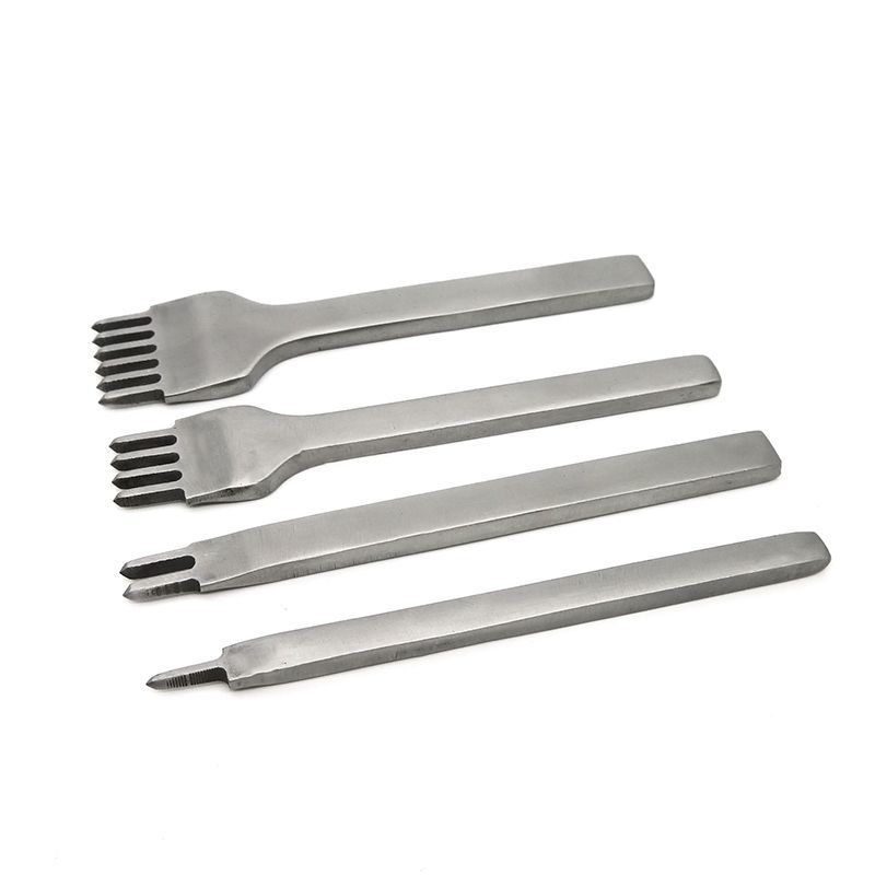 BEPAN Leather Punching Tool 3/4/5/6mm Alloy Material Leather Art Hand Sewing Tool Set Handmade Craft Production Supplies