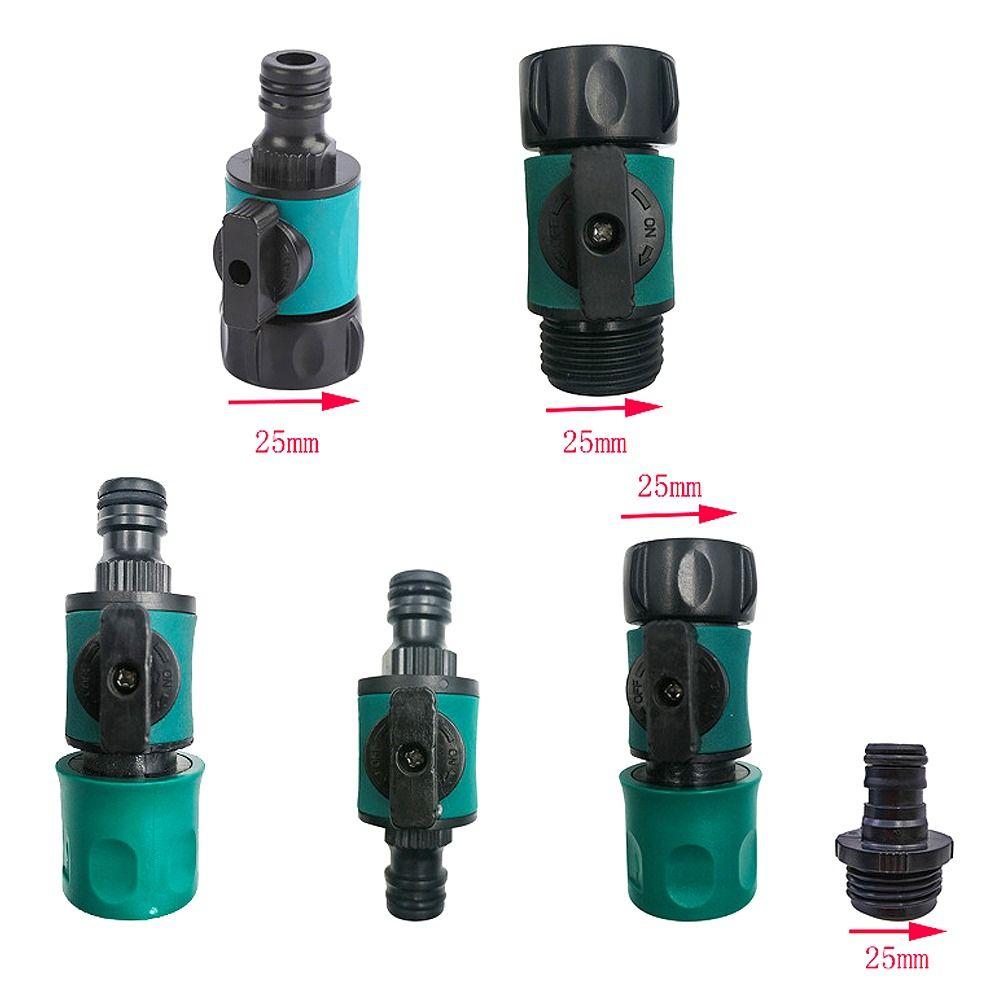 Plastic Valve Water Hose Coupling with Quick Connector 3/4" Female Thread Hose Adapter Switch Drip Irrigation