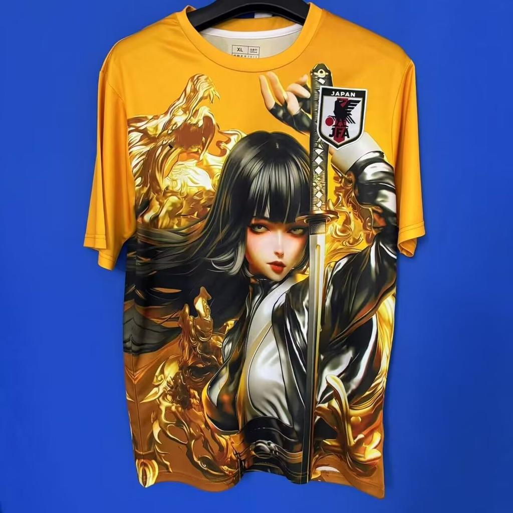 Japan National Football Jersey Anime Manga Short-sleeved Football Jersey Japan National Team Jersey