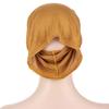 Solid Color Frontal Cross Women Muslim Hijab Caps Wrap Head Soft Elastic Turban Bonnet Chemo Cap Fashion Headdress Wearable