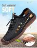 Men's Summer Cowhide Leather Breathable Casual Shoes with Non-slip Soft Sole