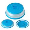 Microwave Splatter Cover Collapsible Food Plate Cover Drainer Basket Microwave Heating Splash-proof Cover Kitchen Cooking Lid