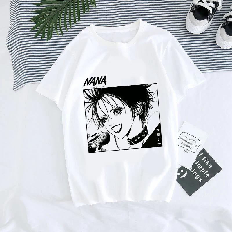 ZX TEE Nana Anime T-Shirt Nana Anime Shirt Nana Osaki Manga Charakter Shirt BLACK STONES Merchandise Japanisches Anime Charakter Print T-Shirt