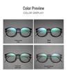 Ultra-Light Pure Titanium Eyeglasses Frame with Transparent Nylon for Myopia – Fashionable and Versatile Design (Model 6603)