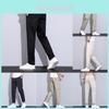 Mens Slim Fit Business Casual Pants With Breathable Cotton Material For Summer Office Wear