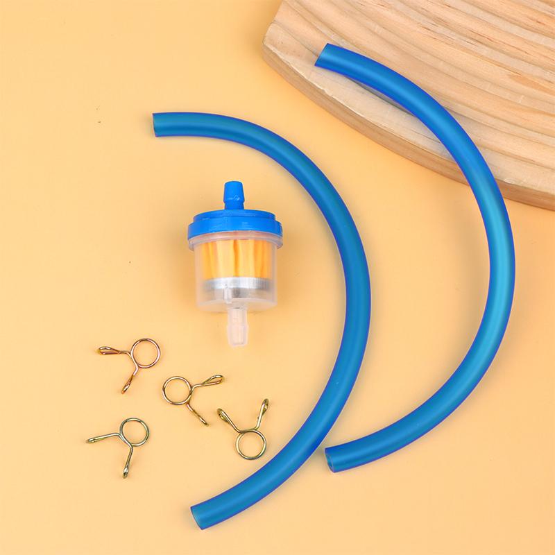 Motorcycle Universal Gas Fuel Filters And Fuel Pipe For 49cc 50cc 110cc 125cc Motocross Dirt Pit Bike Moped Scooter ATV Go Kart
