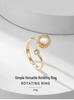 Chic Cat's Eye Rotatable Open Ring - Stylish and Versatile Index Finger Statement Jewelry