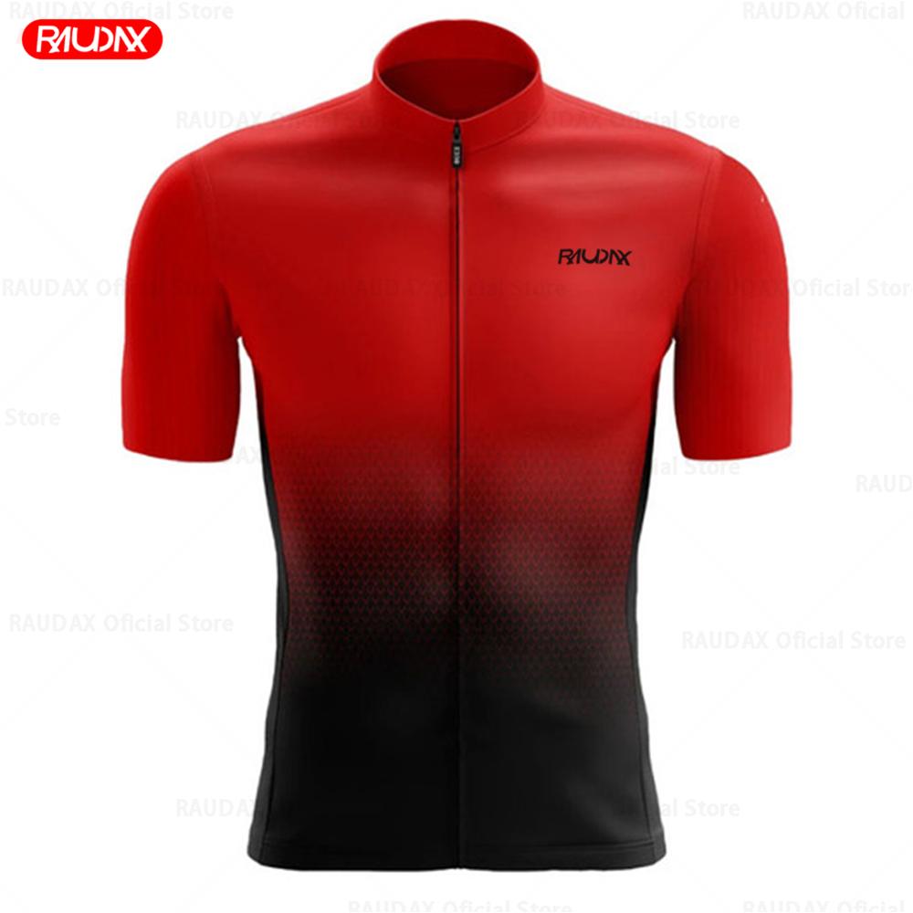 

Raudax Cycling Set Man Cycling Jersey Short Sleeve Bicycle Cycling Clothing Kit Mtb Bike Wear Triathlon Suits Maillot Ciclismo S