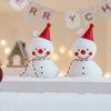 1ks Vonné svíčky Kreativní kreslené ozdoby Foto rekvizity Sněhulák Roztomilá bílá Vintage Dekorativní stolní dekorace Dárky