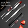 Meichu 316L Stainless Steel Individual Serving Chopsticks - 2 Pair Set