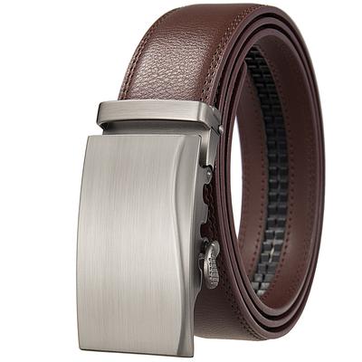 Automatic Buckle Belt, Men'S Belt Fashion Casual Cowhide Belt Ly25-1052-1