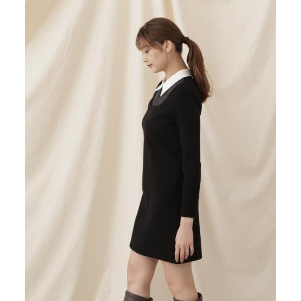 Jill by Jill Stuart Women's Casual Dress, Collared Mini Dress, Mocha