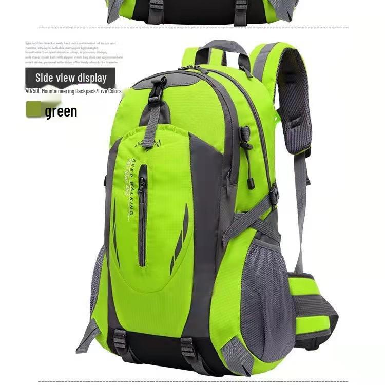 Adjustable Trekking Poles & Large Capacity Hiking Backpack with Waist Support, Multifunctional for Outdoor Camping and Mountaineering.