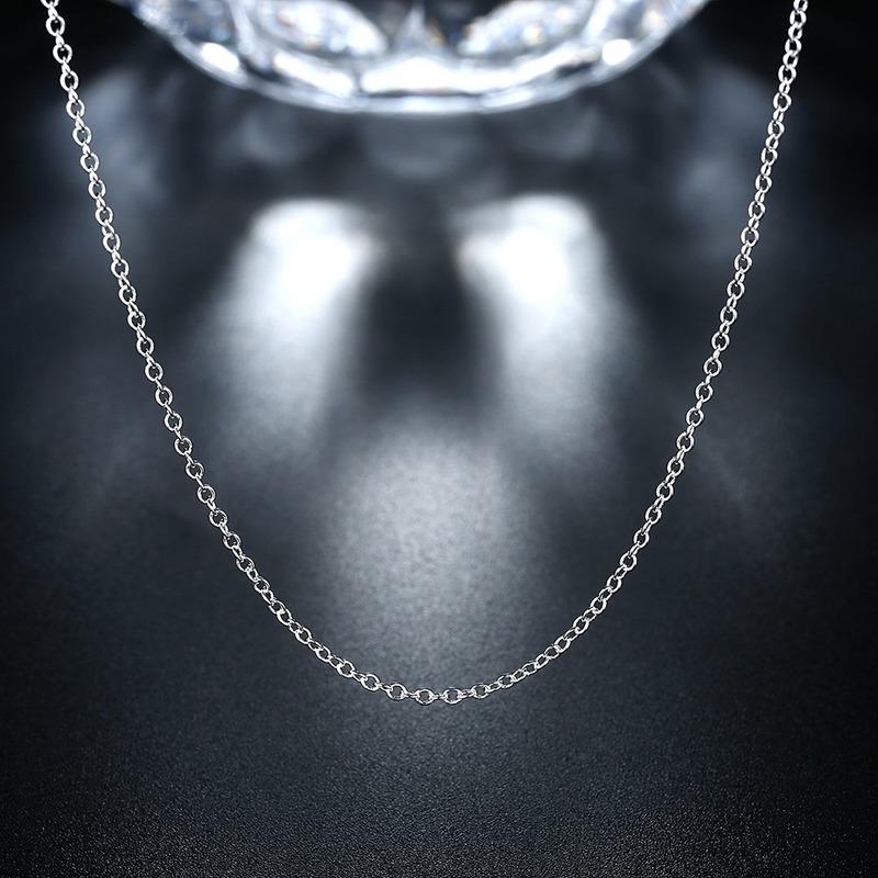 30PCS   Copper 1MM circle round chains necklace for women fashion party luxury designer jewelry wedding  pendant
