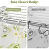 24 Piece Acrylic Shower Hook Set Smooth Sliding Snap Rings Durable Bathroom Hardware For Curtains