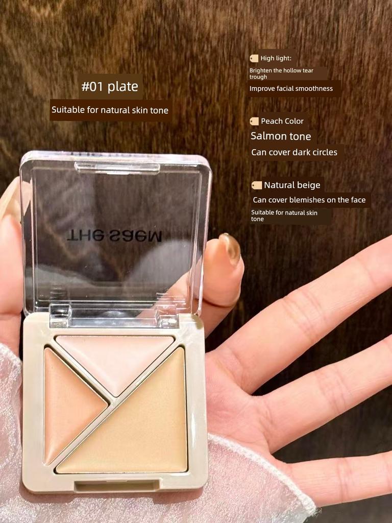 Dark Circles Are Gone! the Saem's Silky Three-Color Concealer from Korea Covers Dark Circles and Tear Troughs Without Smudging