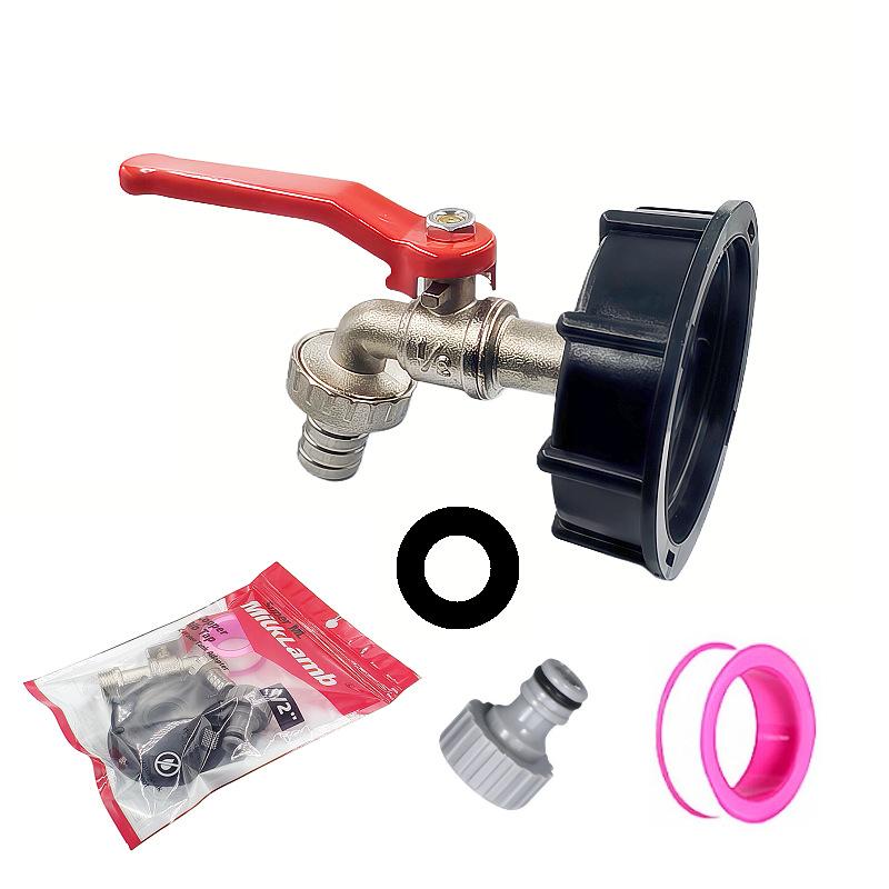 IBC Tank Tap Adapter S60*6 Coarse Thread To Brass/Alloy 16mm Quick Connect Replacement Valve Garden Home Valve Fitting Faucet