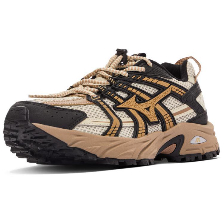 Mizuno Fiyi Tl Comfortable Versatile Non-Slip Durable Low-Top Trail Running Shoes Unisex Sneaker Beige Black D1GH240906