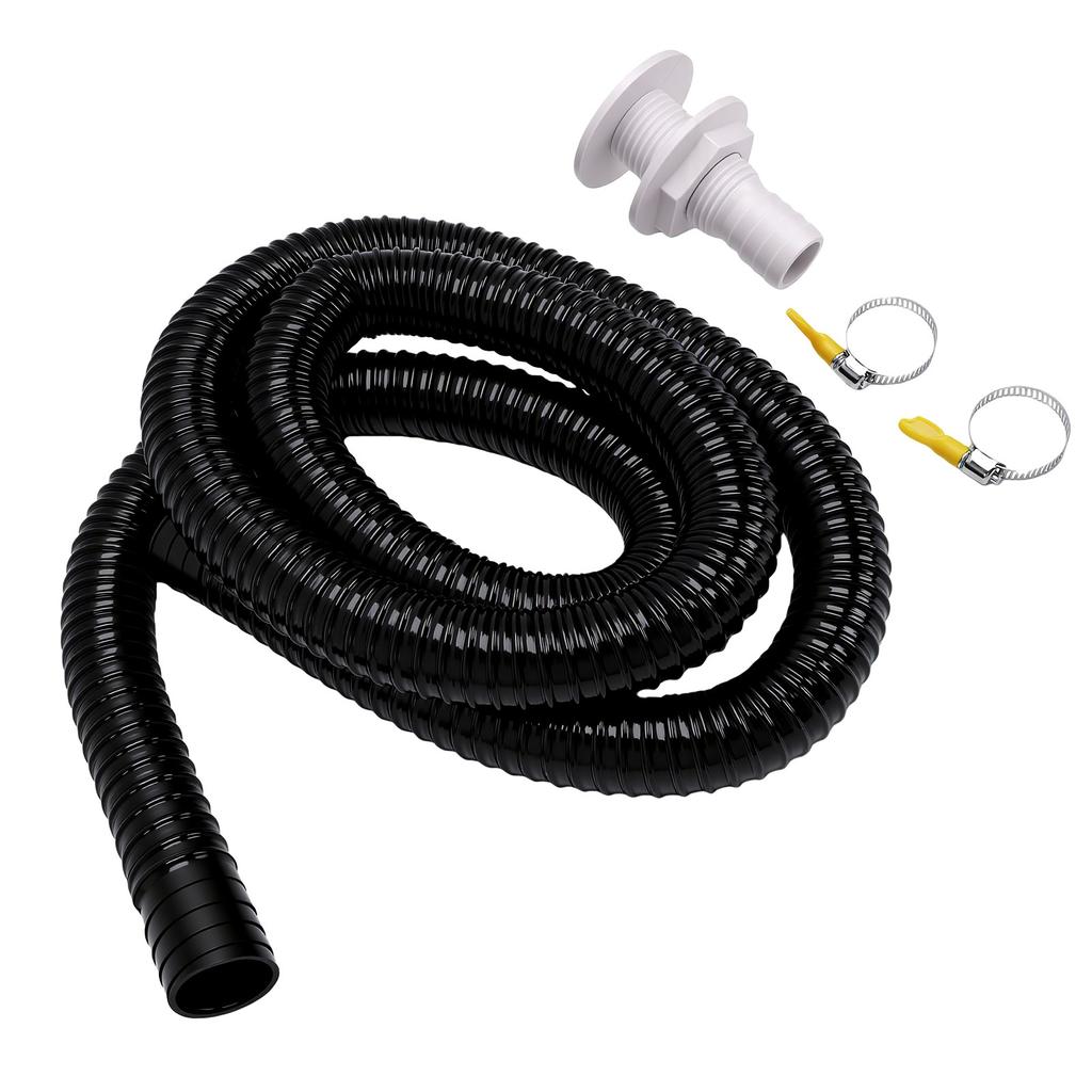 Bilge Pump Hose 1 1 8 Inch Marine Bilge Pump Plumbing Kit Easy Installation with 2 Stainless Steel Clamps