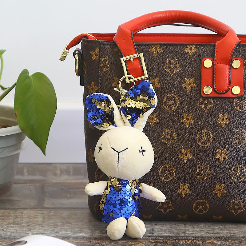 Children's Toy Rabbit Plush Doll Small Pendant Doll Backpack Cute Doll School Bag Keychain