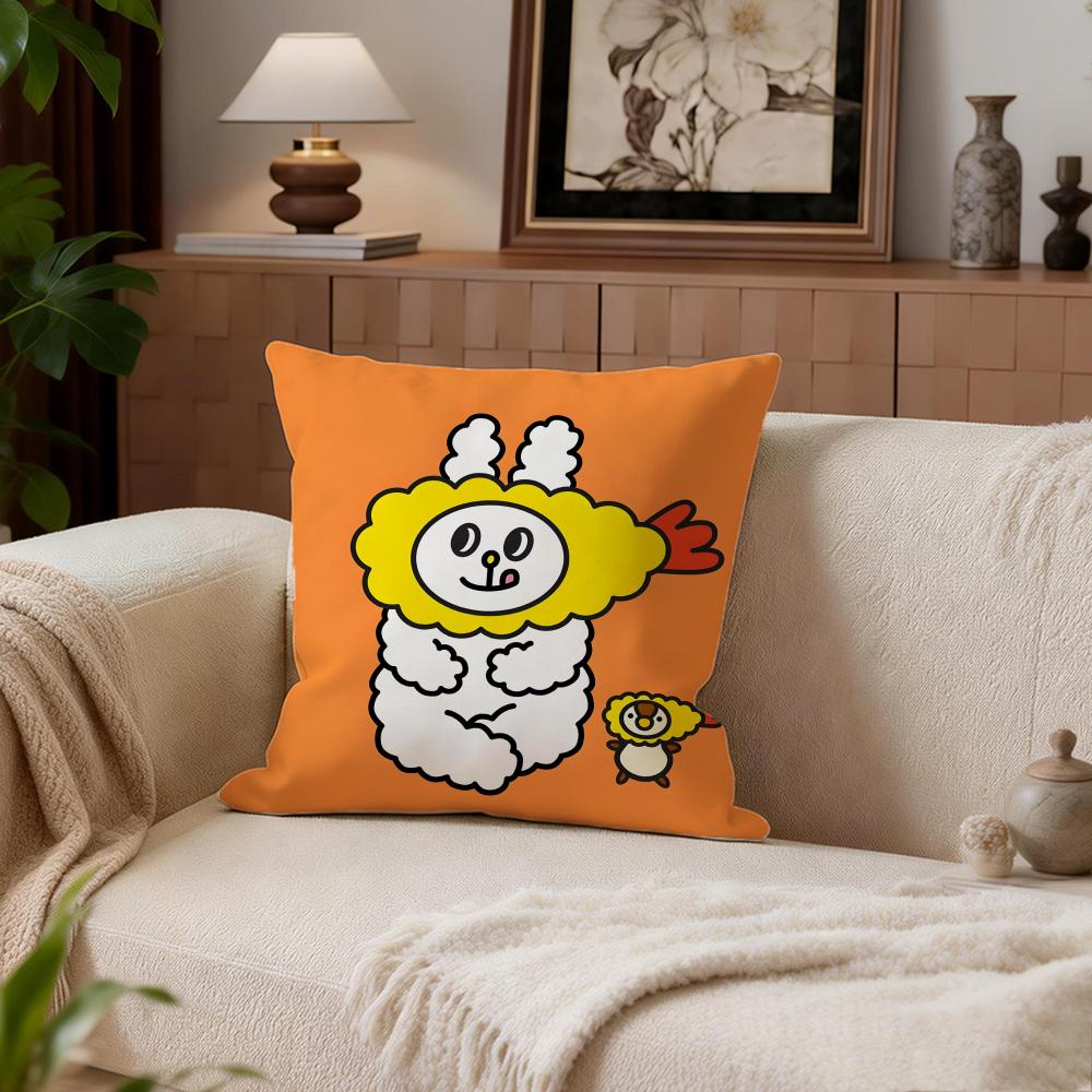 Süße Bunni Konbiny Kissenbezug Kissenbezug Set 4 Stück 50x50 45x45 40x40 Kissenbezug Dekorativ Sofa Heimdekoration
