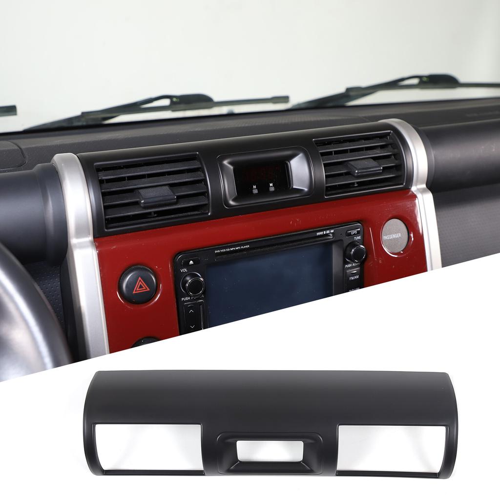Matte Black Centre Air vent frame Trim Cover For Toyota FJ Cruiser 2007-