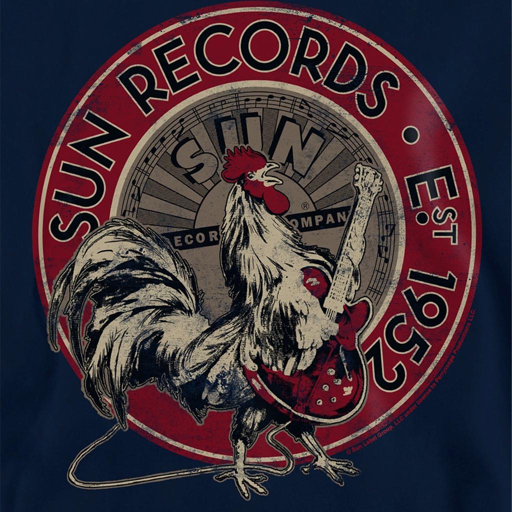 Sun Records Childrens/Kids Rooster Est 1952 Pullover Hoodie