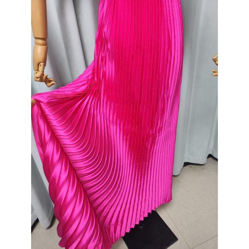 Women's Summer New Skirt Solid Color Tube Top Sleeveless Suspender Dress Slim Fit Solid Color Long Dress Women