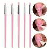 [Set Penne per Nail Art] Set da 5 Penne per Nail Art Manico Bianco o Rosa Strumento per Punti e Stamping con Penna Pressione in Silicone per Manicure