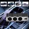 Car Charger Extender 3 Way Triple Car Cigarette Lighter Splitter Car Power DC Outlet Adapter USB Charging Ports Adapter Splitter