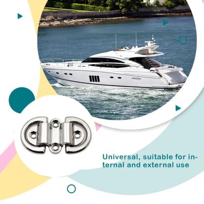 Klappbares Design Deckzug-Hebering Doppel-D-Ring Marine Klappöse Marine-Anwendung