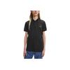 Calvin Klein Solid Color Logo Print Half Button Short Sleeve Polo Shirt Men tops Black J30J320088-BEH