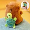 Capybara Plush Toy Rotating Turtle Keychain Gift For Girls