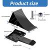 Tire Chock Stop Block Wheel Stopper Control Skid Resist Base Wheel Chock Tire Support Pad with Holder Wheel Stop Block